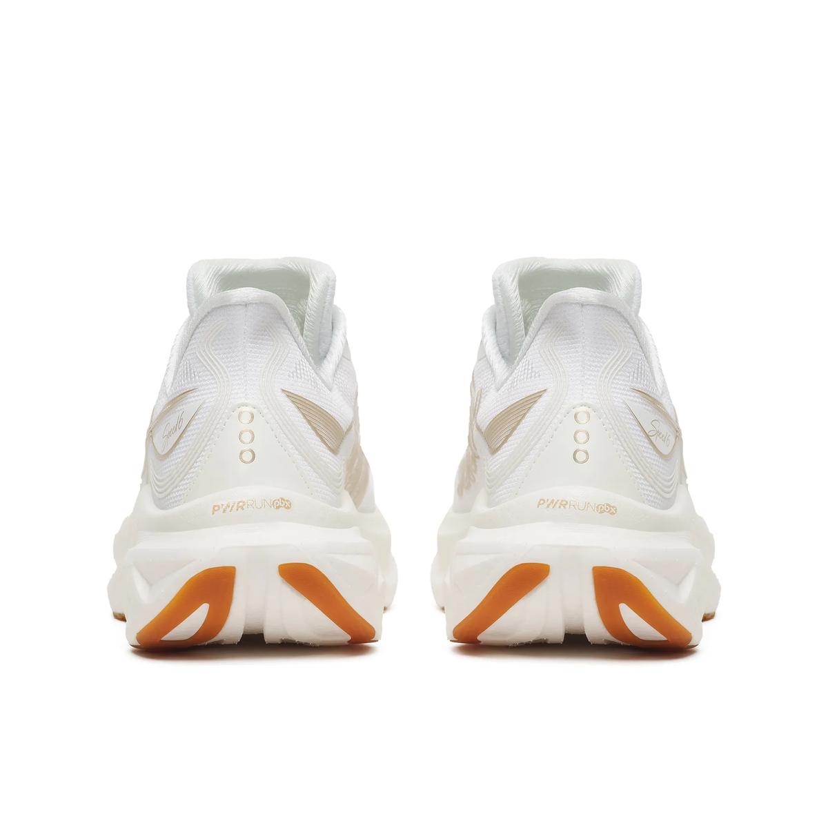 Saucony Endorphin Speed 6 women's White/Aureate rear view