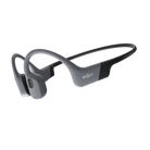 Shokz OpenSwim Pro waterproof bone conduction headphones in Grey, three-quarter product view