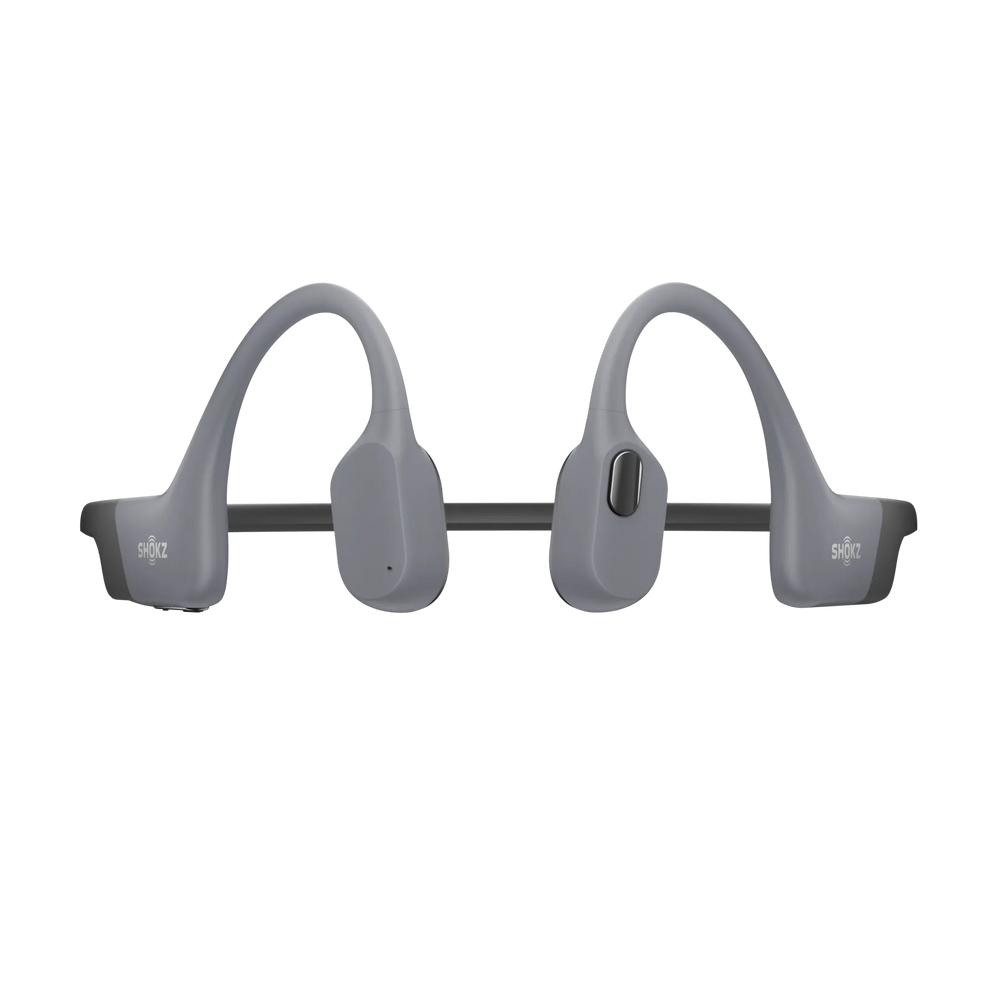 Shokz OpenSwim Pro waterproof bone conduction headphones in Grey, alternate product view