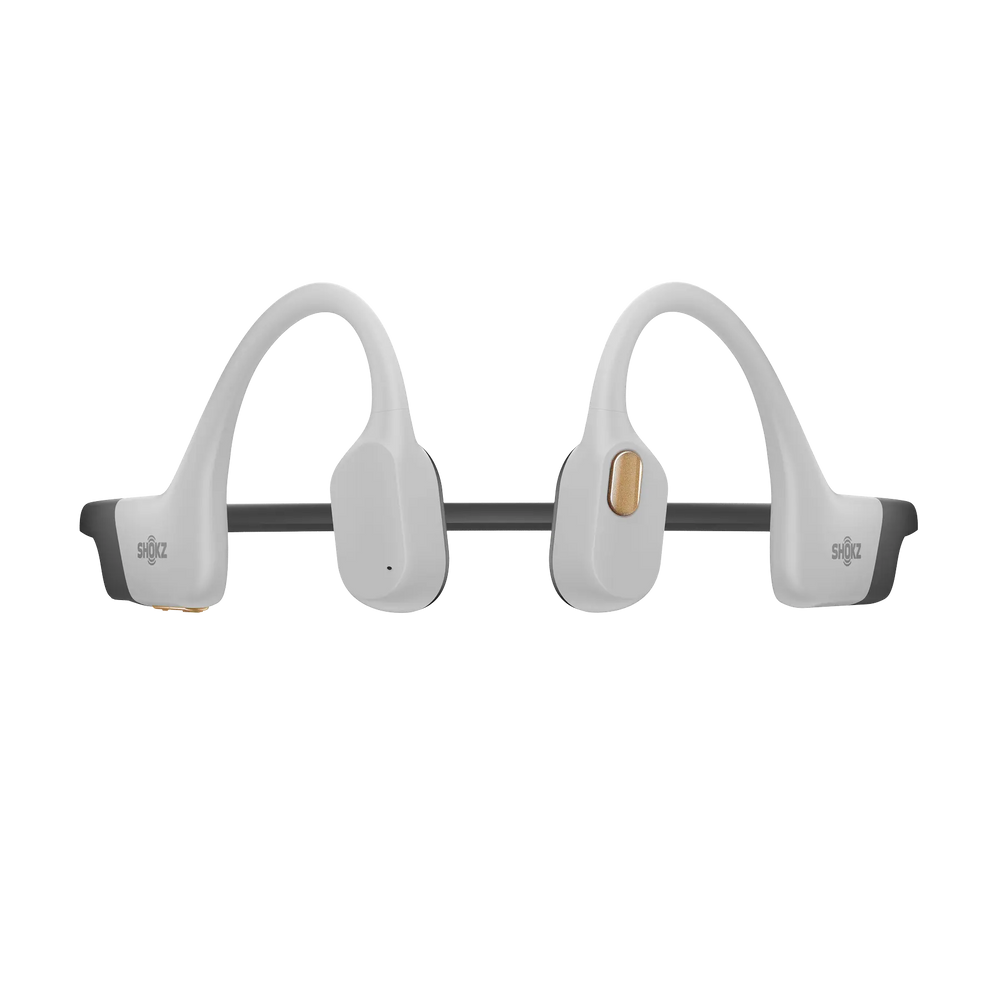 Shokz OpenSwim Pro waterproof bone conduction headphones in White, alternate product view