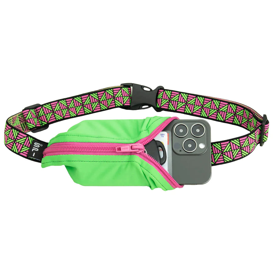 Unisex Spibelt Large Pocket | Pink and Green