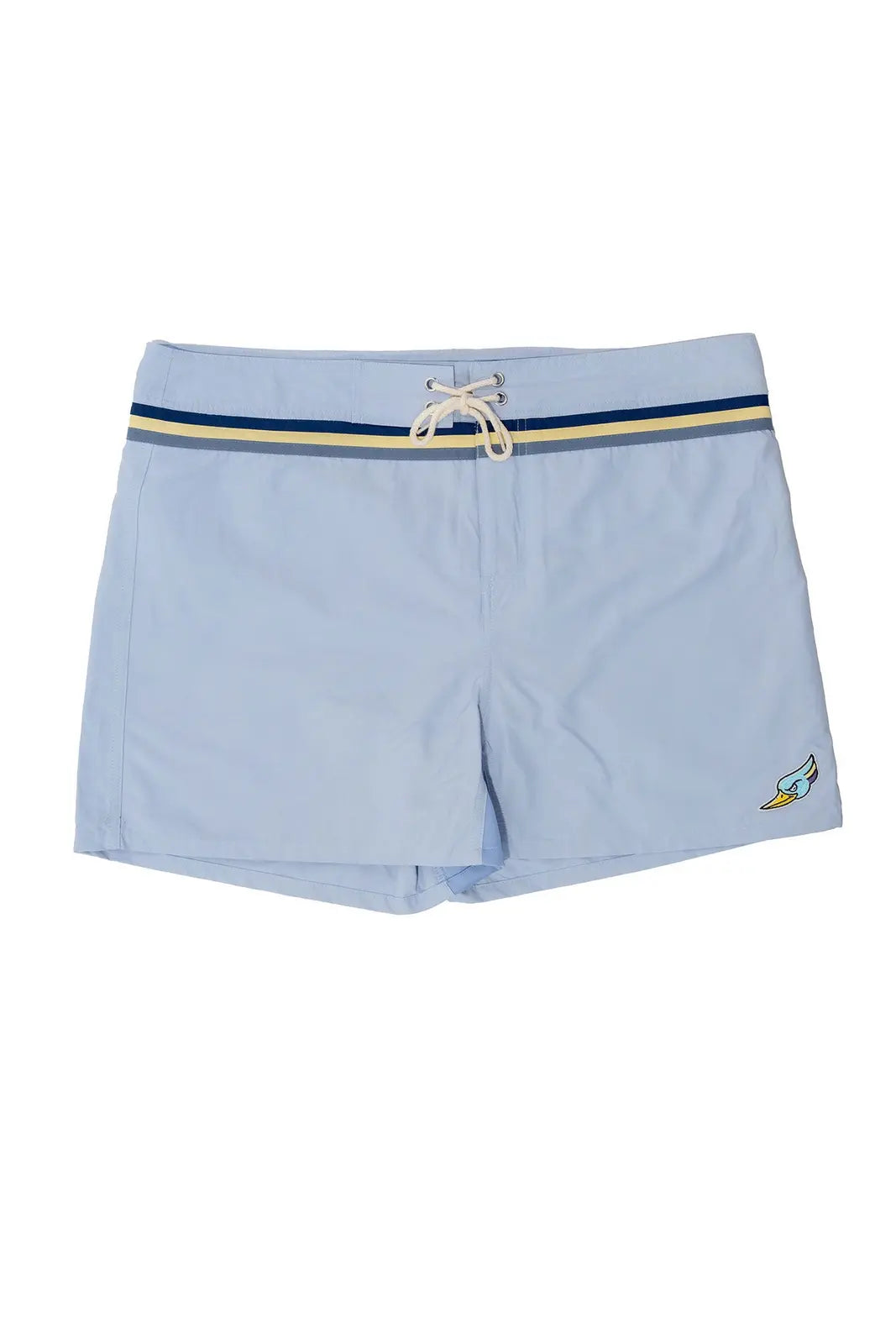 Woodpecker men's swim shorts in Light Blue, product-only front view