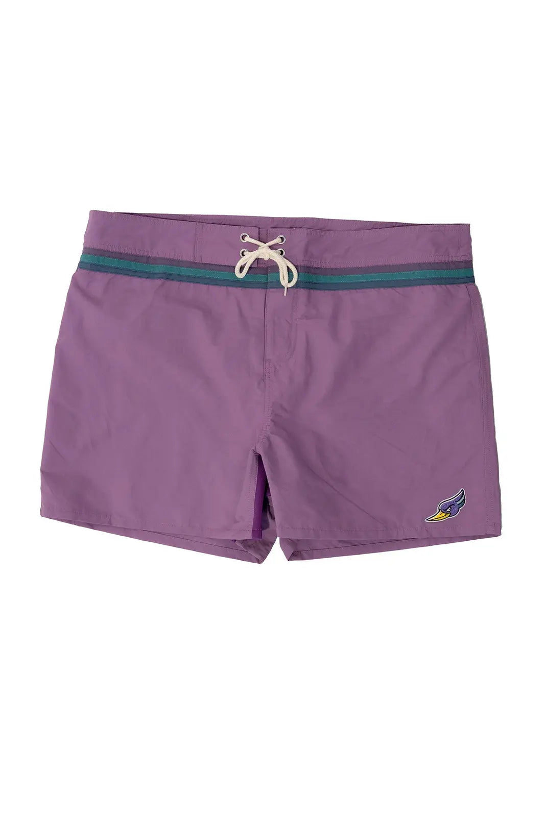Woodpecker men's swim shorts in Pink/Lilac, product-only front view