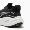 Black and white Puma sneaker with visible brand logo on a white background