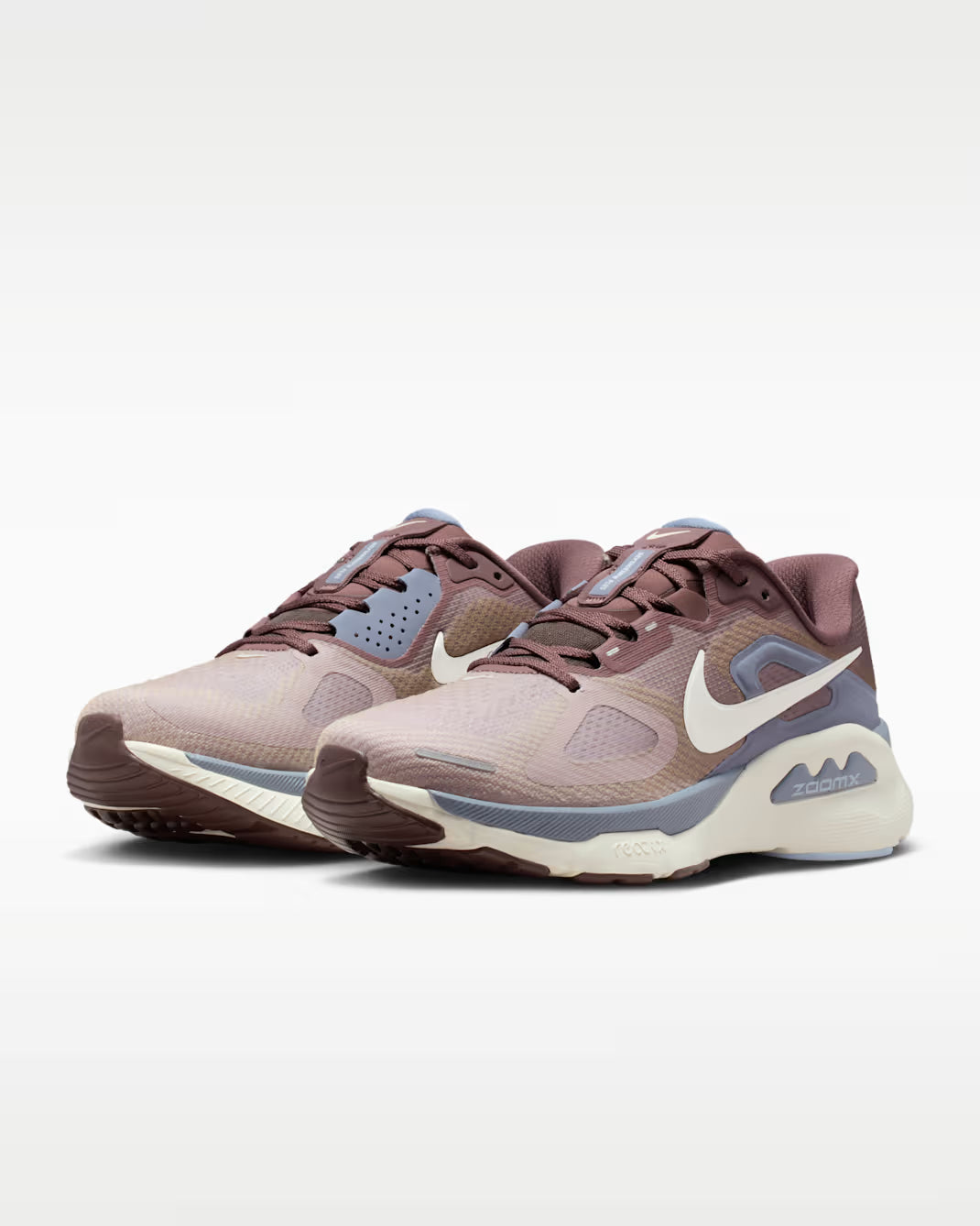 Pair of Nike running shoes on a white background
