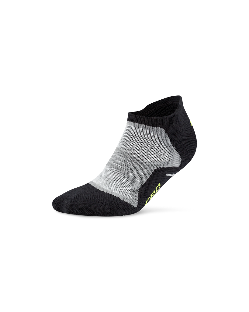 CEP Core Run Max Cushion No Show Socks. Black.