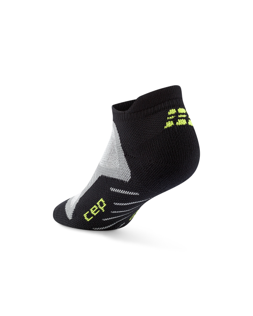 CEP Core Run Max Cushion No Show Socks. Black.