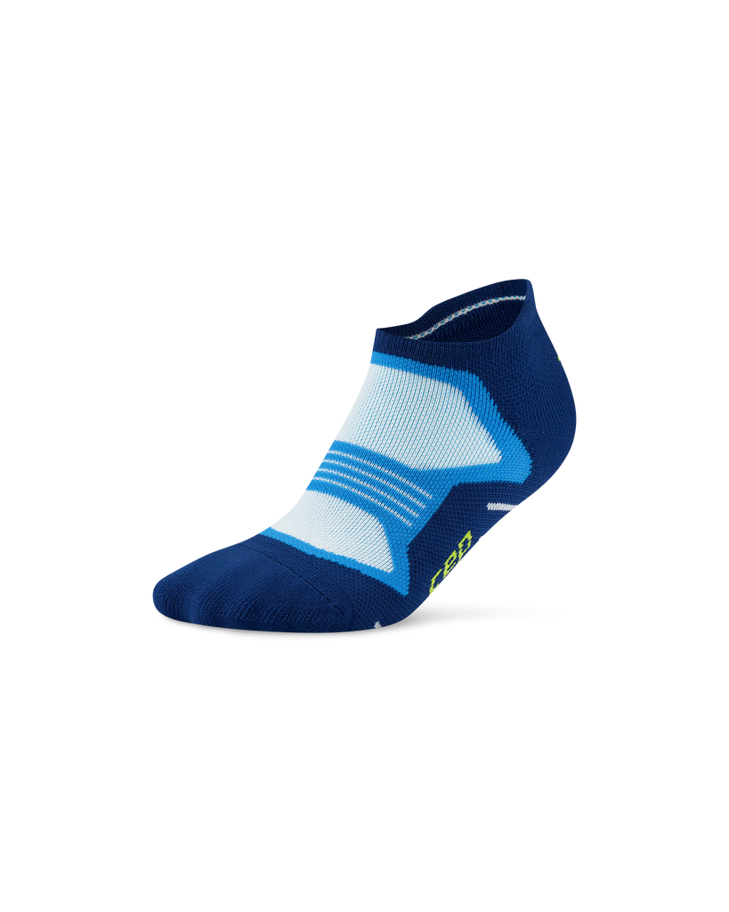 CEP Core Run Max Cushion No Show Socks. Blue.