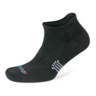 Unisex Jogology socks. High cushion. No show. Black. Lateral view.
