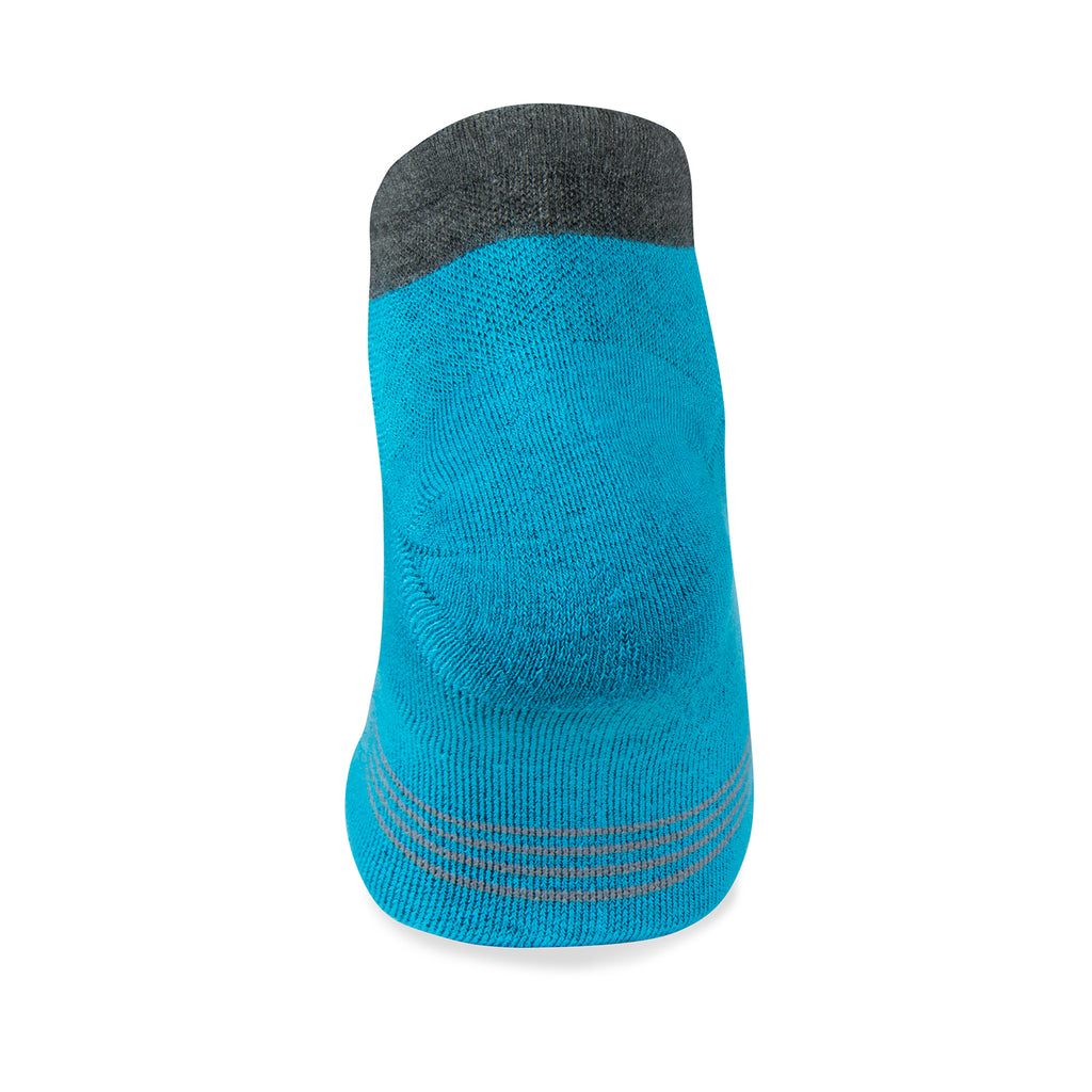 Unisex Jogology socks. High cushion. Now show. Blue. Rear view.