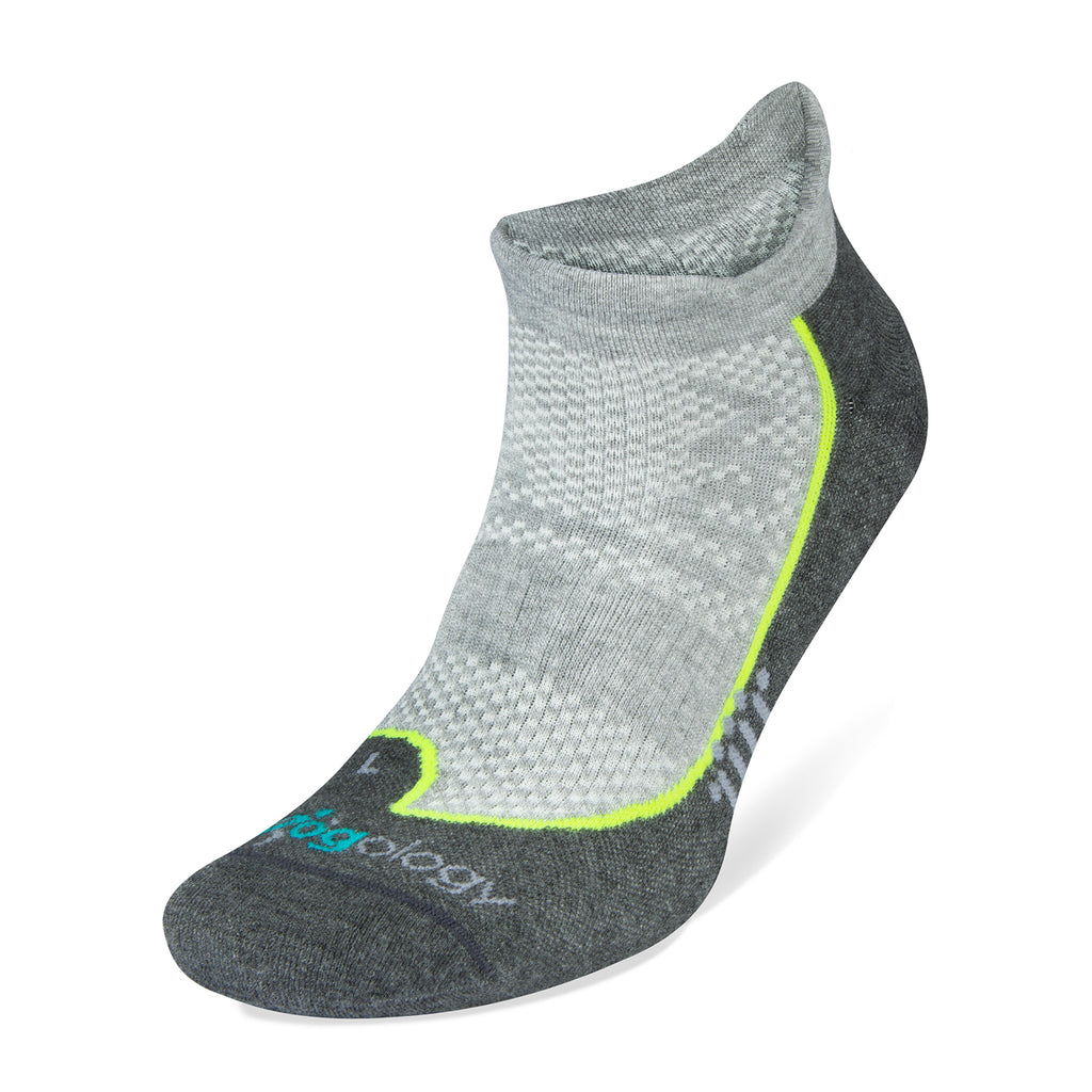 Unisex Jogology socks. High cushion. Now show. Charcoal. Front/Lateral view.