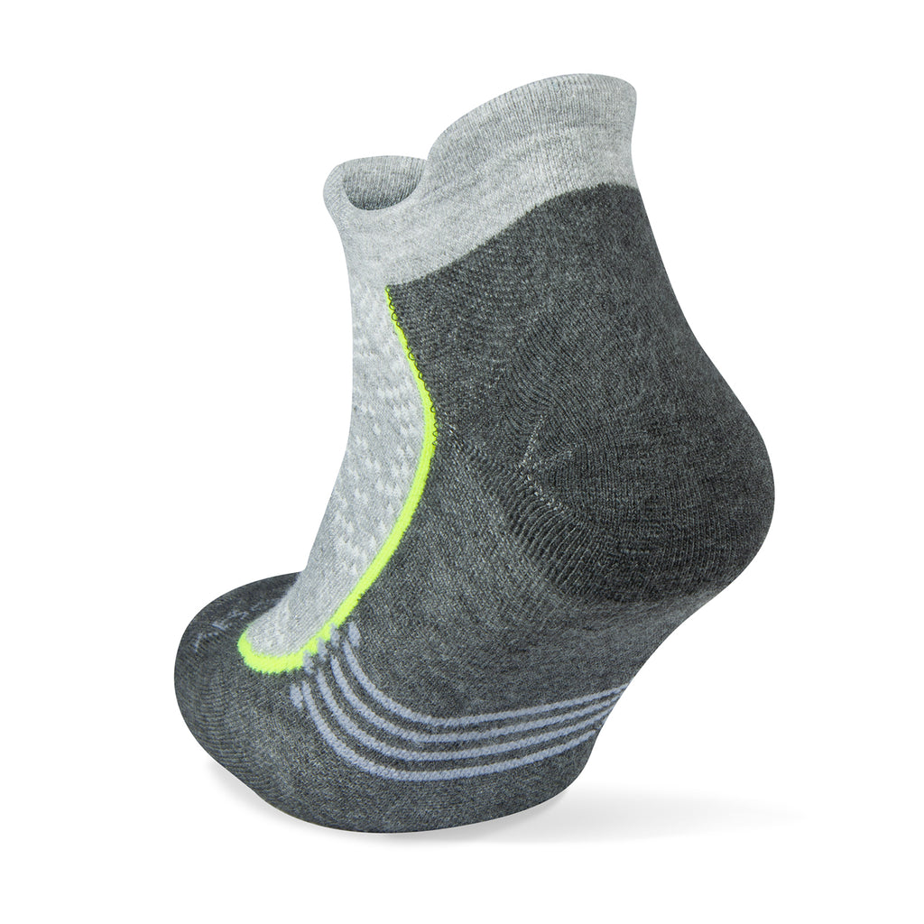 Unisex Jogology socks. High cushion. Now show. Charcoal. Rear/Lateral view.