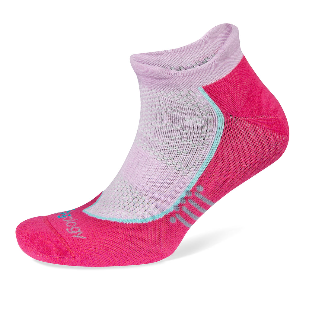 Unisex Jogology socks. High cushion. Now show. Lilac. Lateral view.