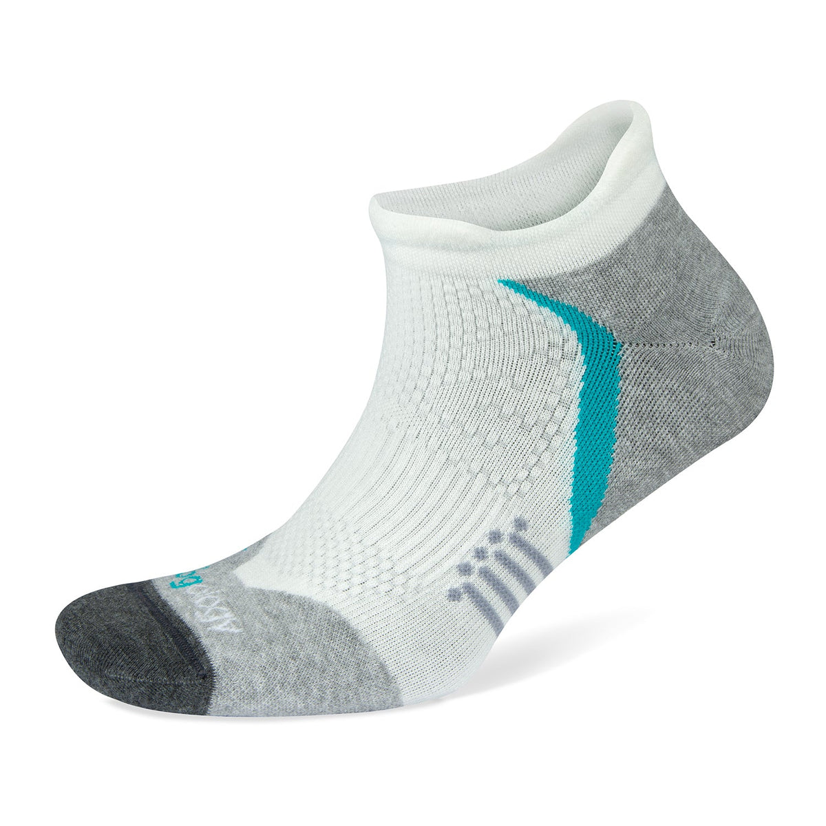 Jogology Medium Cushion No Show Running Socks - White