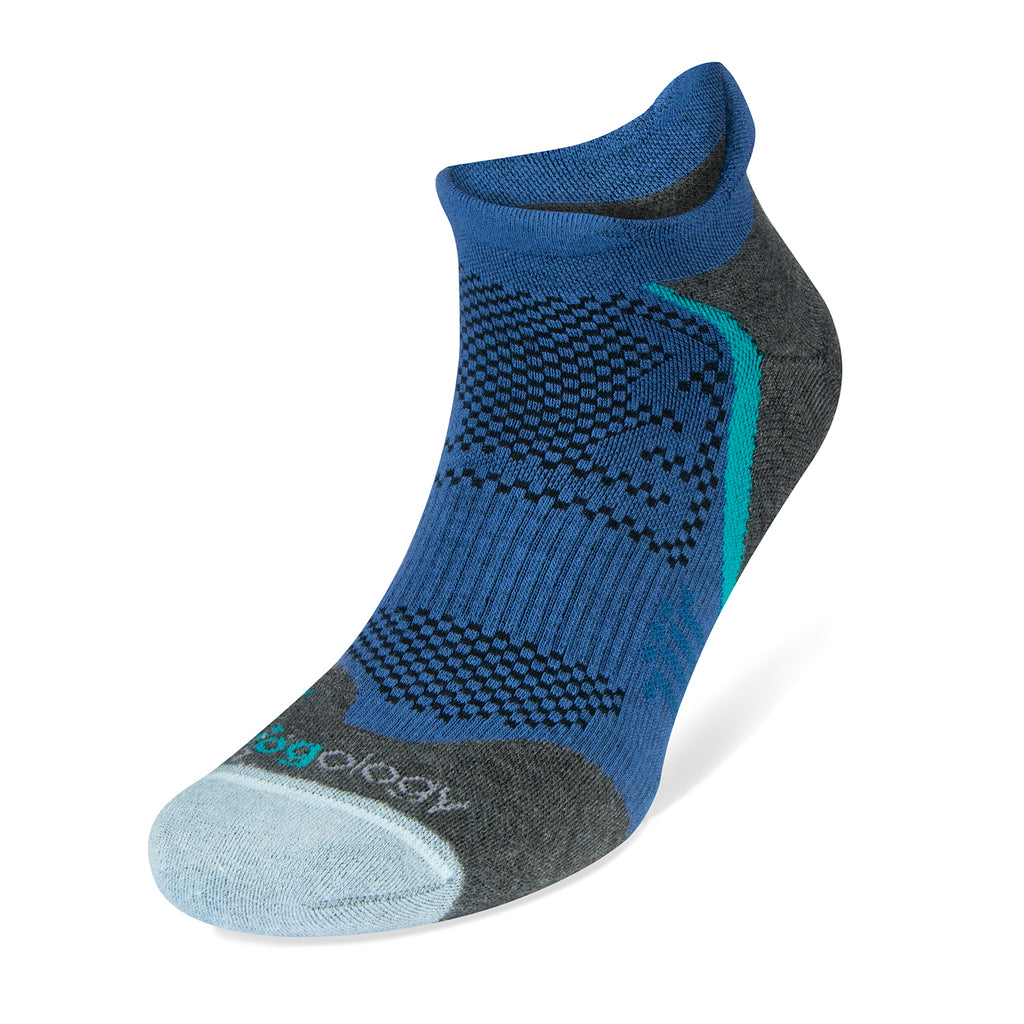 Unisex Jogology socks. Medium cushion. Now show. Blue. Front/Lateral view.