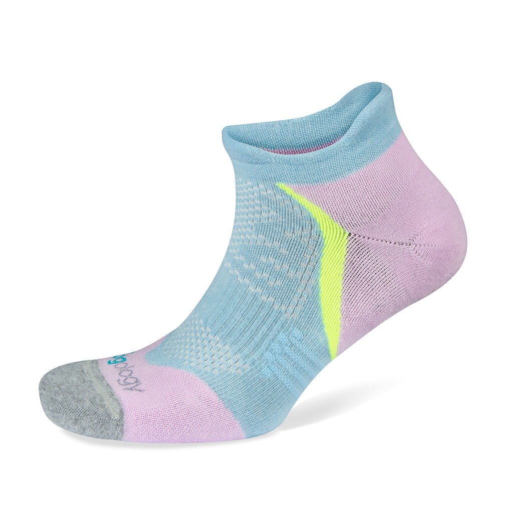 Unisex Jogology socks. Medium cushion. Now show. Light Blue. Lateral view.