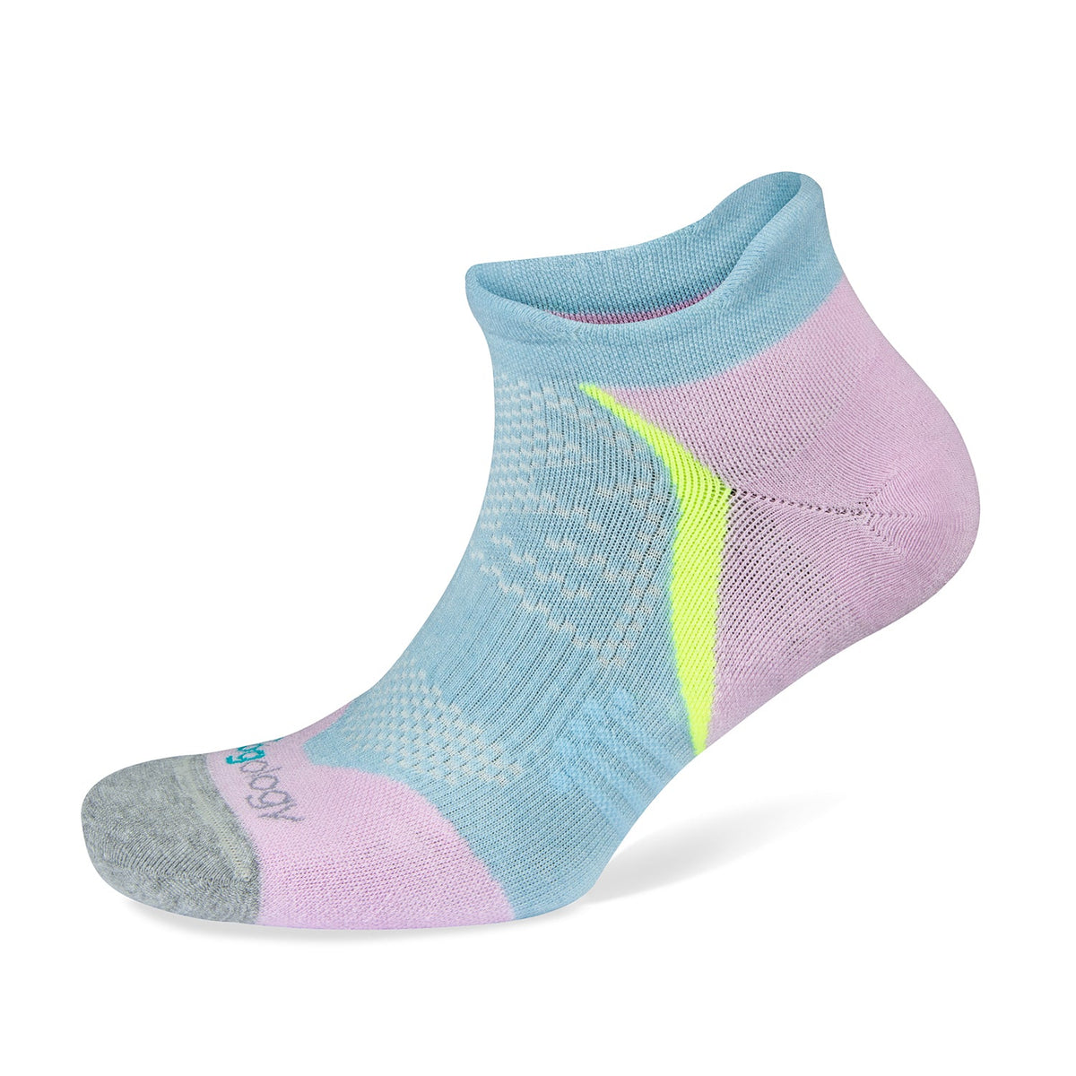 Jogology Medium Cushion No Show Running Socks - Sky Blue