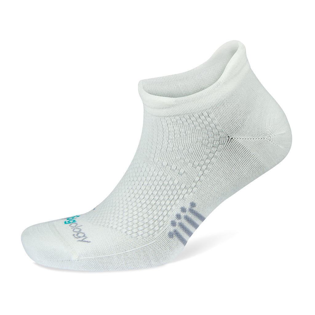 Unisex Jogology socks. Low cushion. Now show. White. Lateral view.