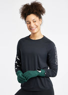 Oiselle Lux Watch Window Glove. Juniper.