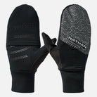 Nathan Hypernight Reflective Convertible Mitt. Black/Hex.
