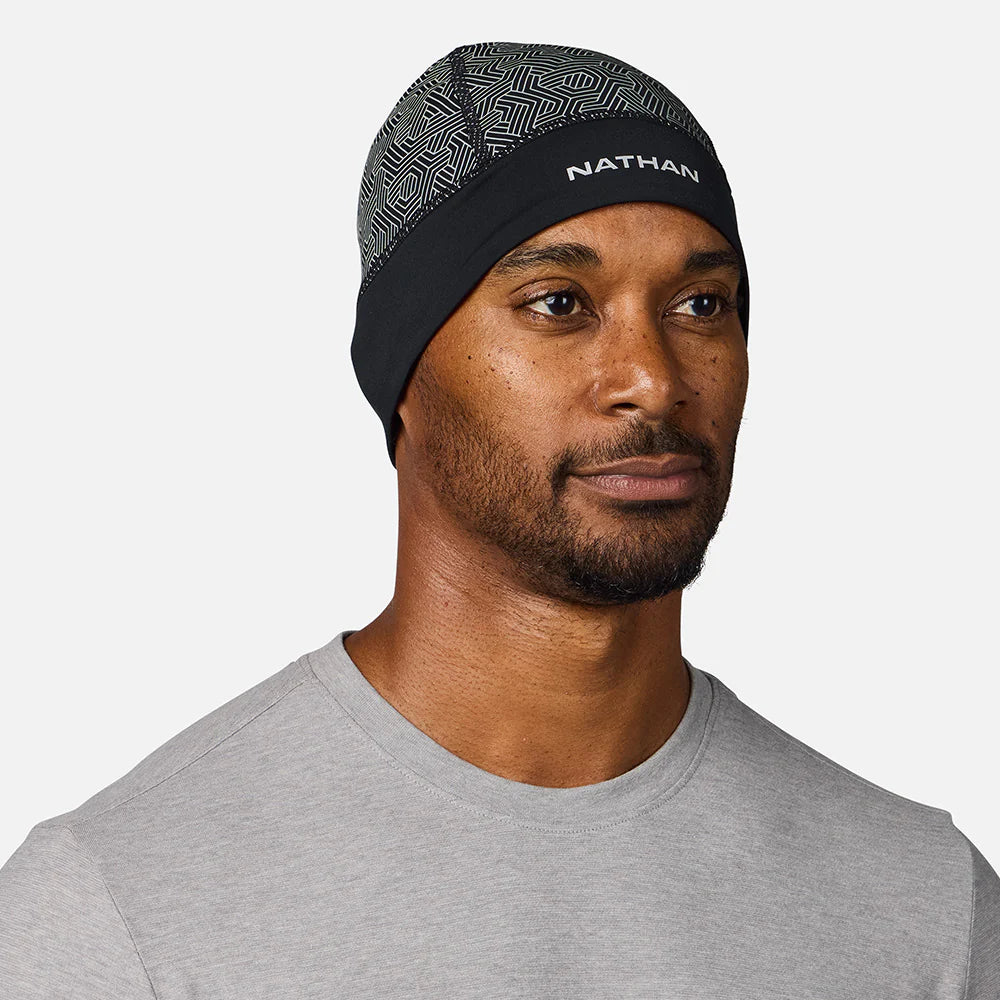 Nathan. Hypernight Reflective Beanie. Black/Hex.