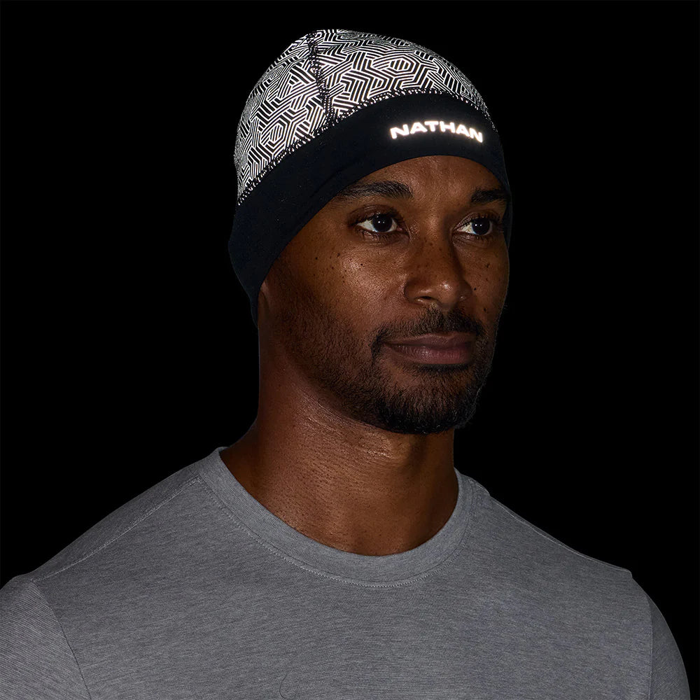 Nathan. Hypernight Reflective Beanie. Black/Hex.