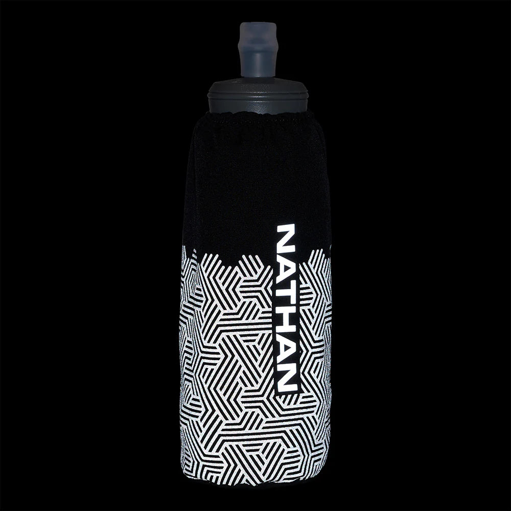 Nathan Hypernight Soft Flask. Black/Reflective.