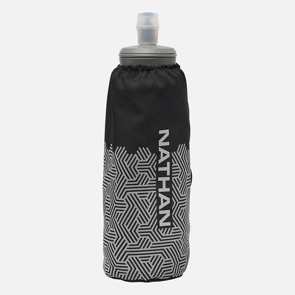Nathan Hypernight Soft Flask. Black/Reflective.