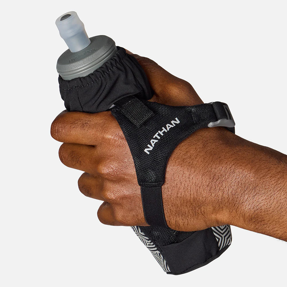 Nathan Hypernight Soft Flask. Black/Reflective.