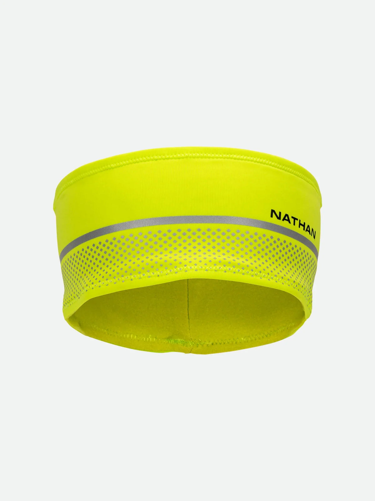 Nathan HyperNight Reflective Headband, Hi Vis Yellow/Geo Print.
