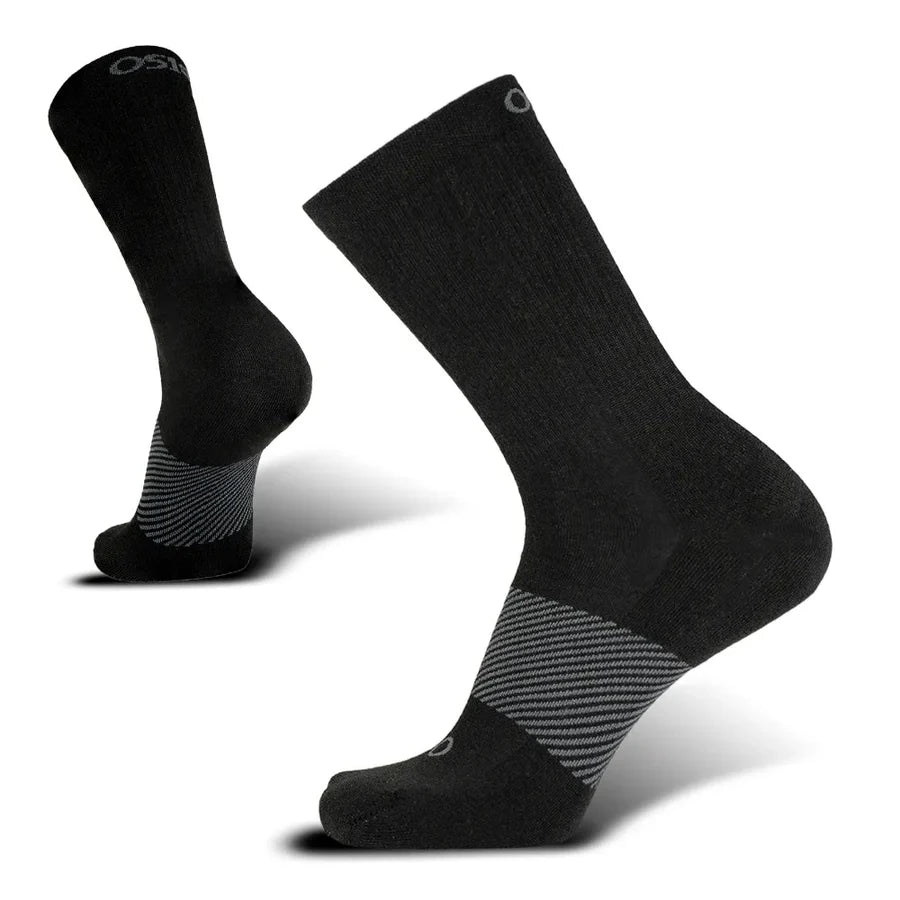 OS1st Wicked Comfort Merino Crew Socks. Black.