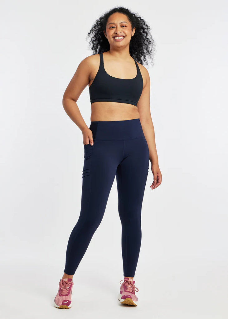 Oiselle Pocket Jogger Tights. Dark Blue.