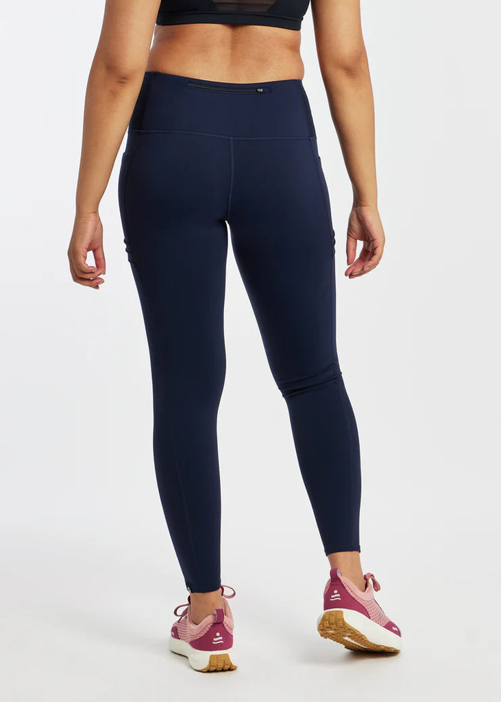 Oiselle Pocket Jogger Tights. Dark Blue.