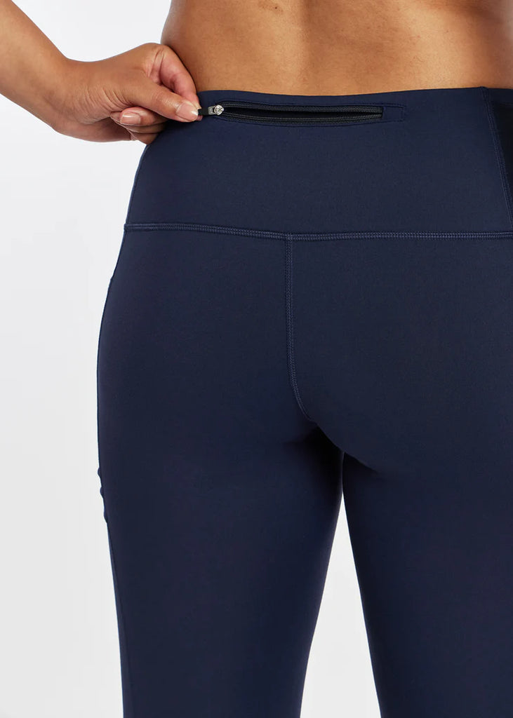Oiselle Pocket Jogger Tights. Dark Blue.