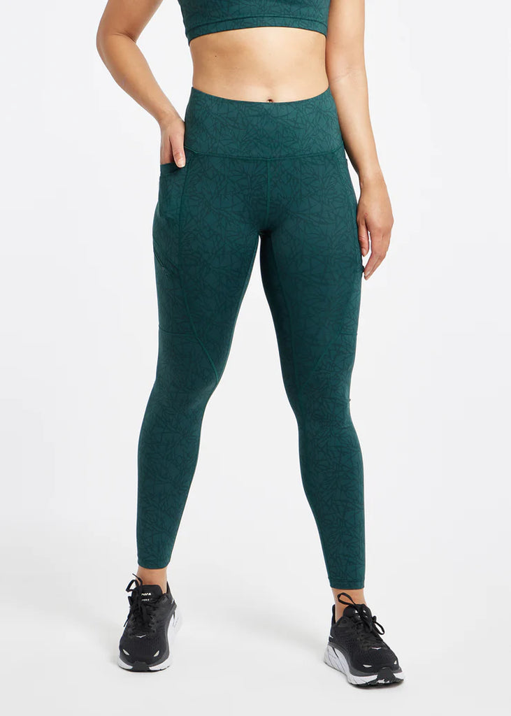 Oiselle Pockito Tights. Green.