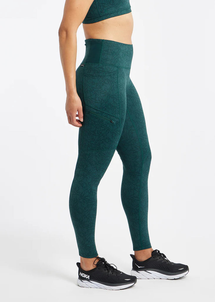 Oiselle Pockito Tights. Green.