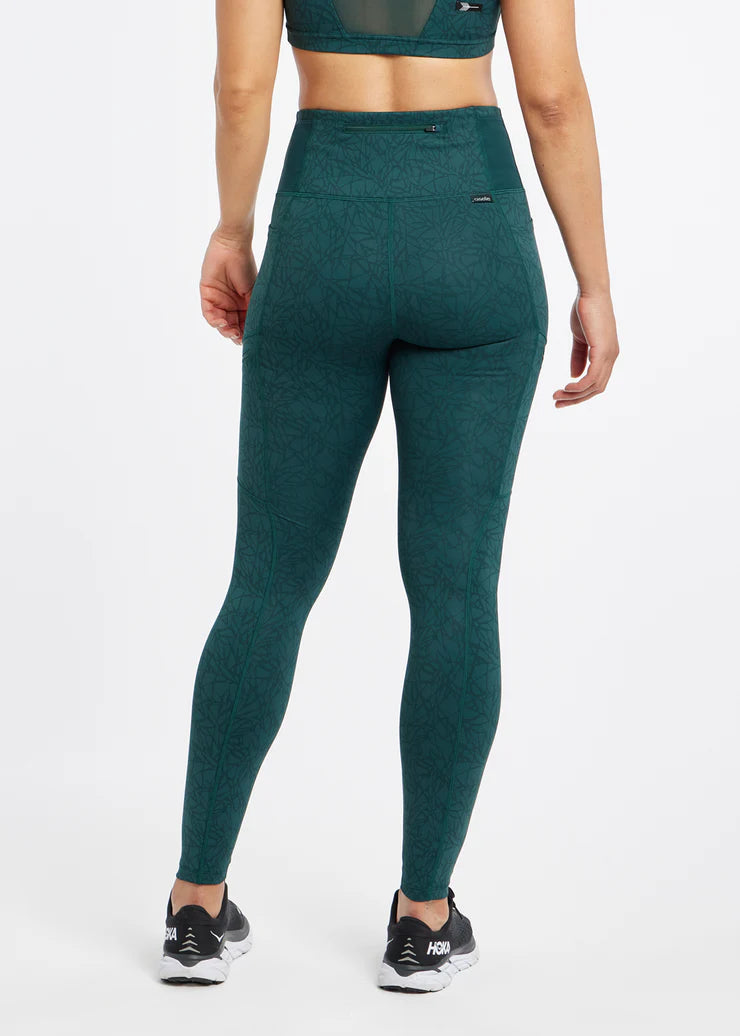 Oiselle Pockito Tights. Green.