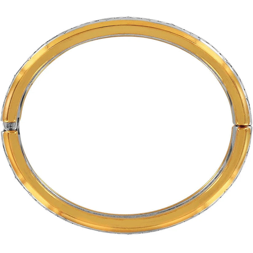 Gold ring with a white background