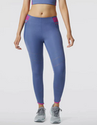 Women's New Balance Q SPEED Shape Shield Tight in Night Sky, front view