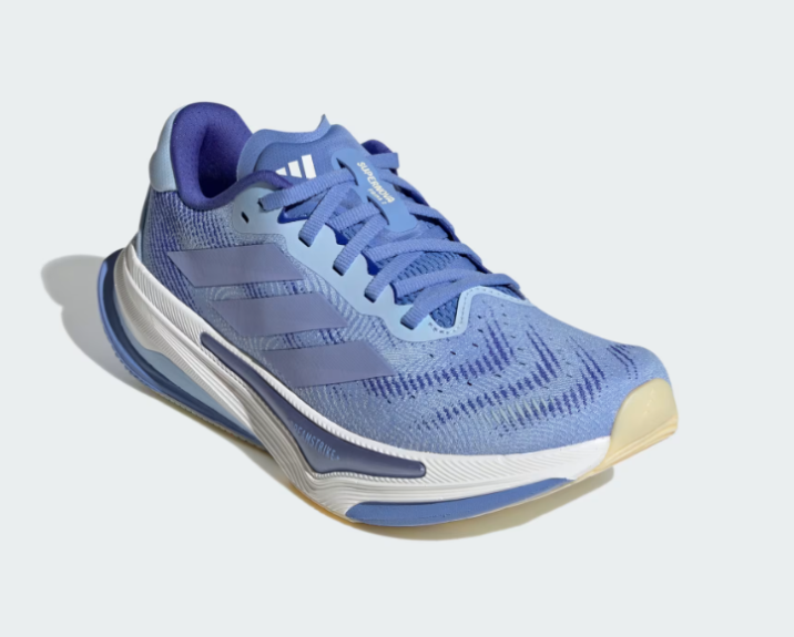 Adidas Supernova Prima 2 women's running shoe in Blue Fusion/Blue Spark Met/Glow Blue - side view