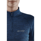 CEP Winter Run Quarter Zip Pullover Women's Dark Blue Melange product image