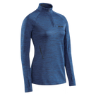 CEP Winter Run Quarter Zip Pullover Women's Dark Blue Melange
