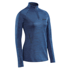 CEP Winter Run Quarter Zip Pullover Women's Dark Blue Melange