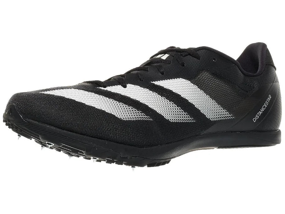 Adidas DistanceStar. Black. Lateral view.