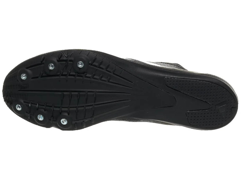 Adidas DistanceStar. Black. Bottom view.