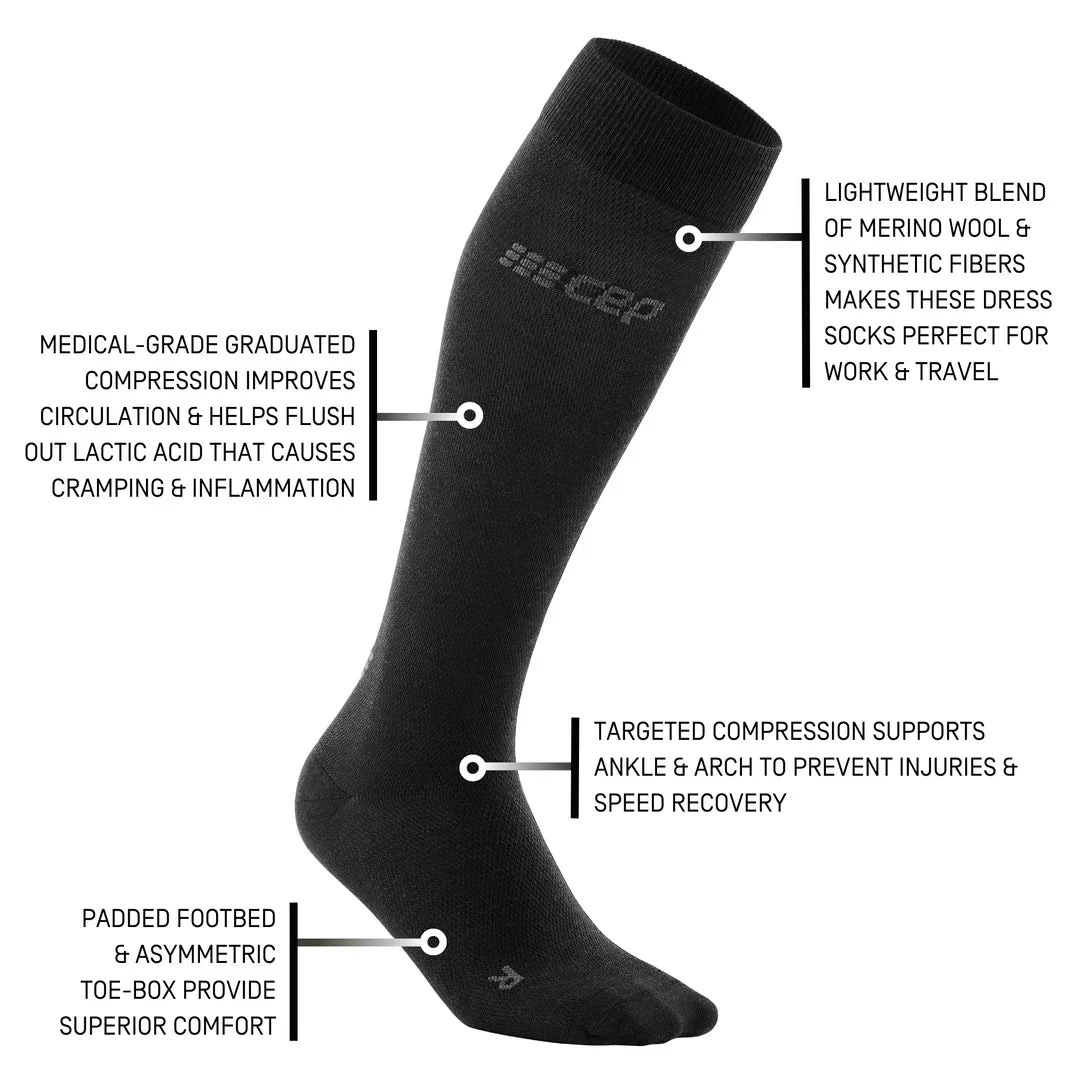 CEP All Day Merino Compression Tall Sock Men's Anthracite