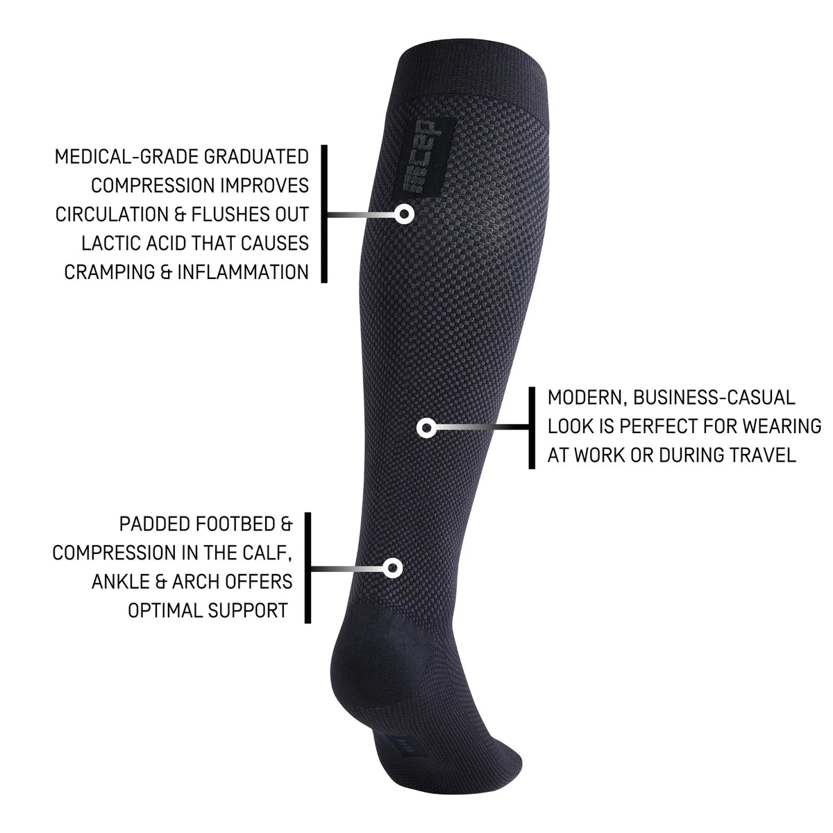 CEP Allday Compression Tall Socks Women's Blue