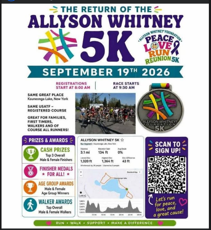 Allyson Whitney Peace. Love. Run. Reunion 5K
