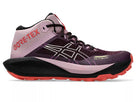 Women's ASICS GEL-Trabuco MT GTX waterproof trail shoe in Dark Aubergine/Taro Purple