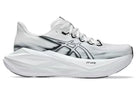 Asics Superblast 3. White upper. White midsole. Lateral view.
